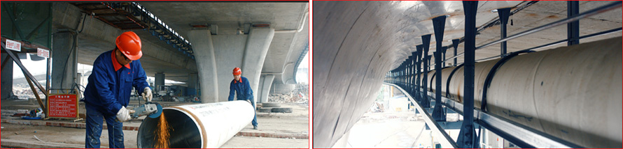 热烈祝贺福州金山大桥内衬不锈钢输水管道工程圆满竣工！